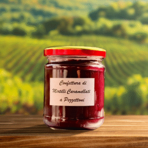 Confettura di Mirtilli Bio caramellati a pezzettoni